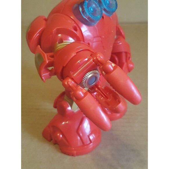 Playskool Marvel Super Hero Hulk Buster Armor Spinning Fist & Ironman Action - Picture 10 of 12